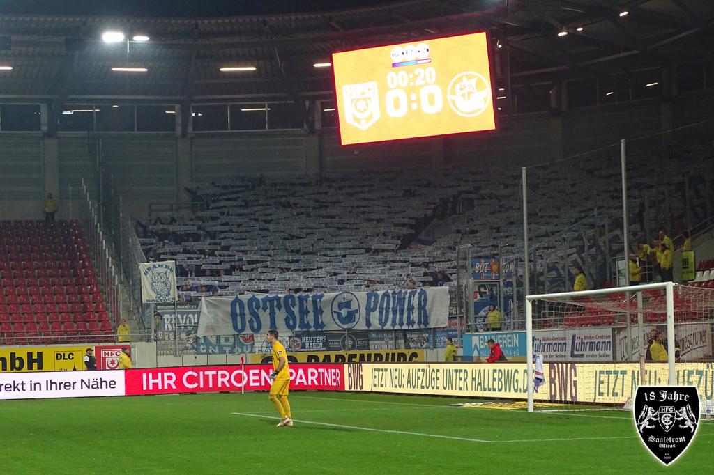Schalparade & Jubiläum - FC Hansa Rostock vs. Hallescher FC | Rückblick - Bild 1