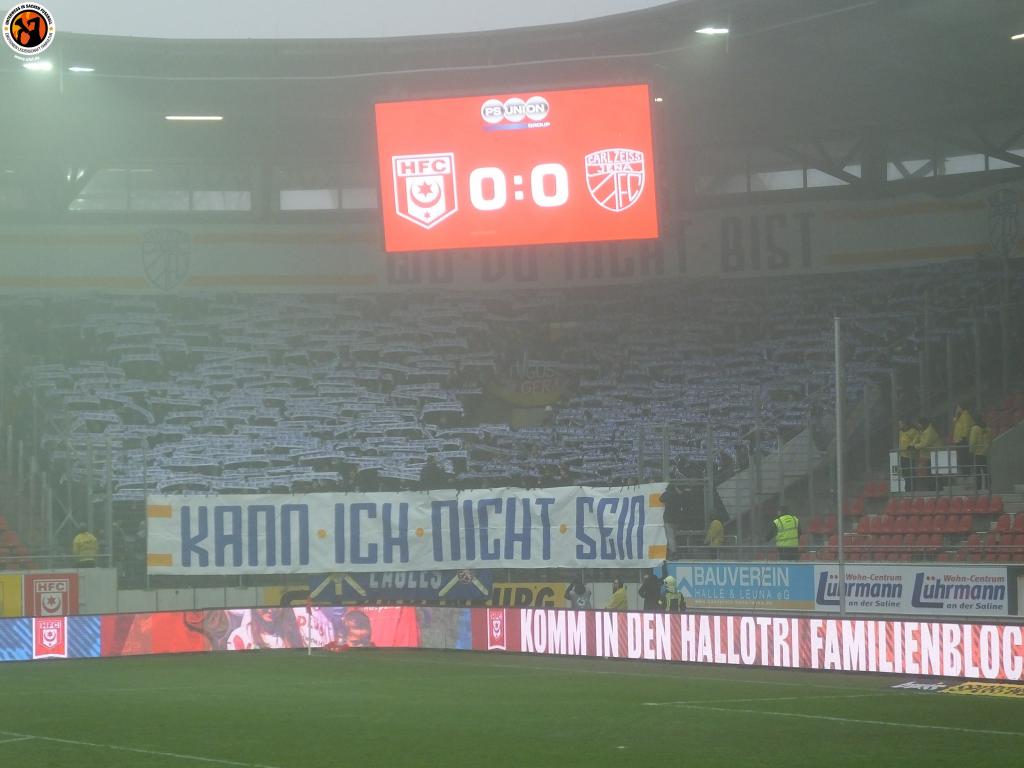 „Wo du nicht bist, kann ich nicht sein!“ - FC Carl Zeiss Jena | Choreo