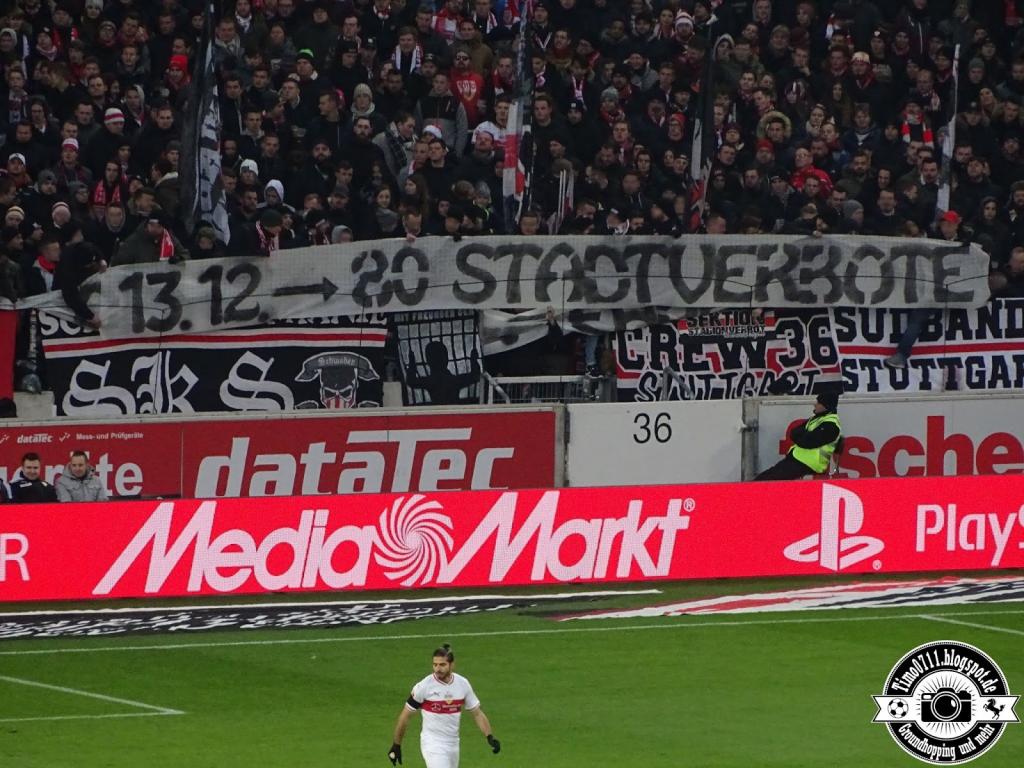 Gegen alle Stadt- und Stadionverbote! - Hertha BSC vs. VfB Stuttgart | Spruchband - Bild 3