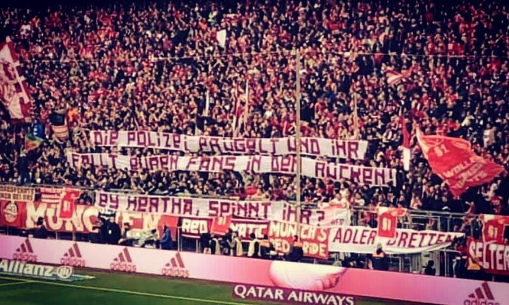 Bayern-Fans unterstützen Herthaner - Bayern München | Rückblick