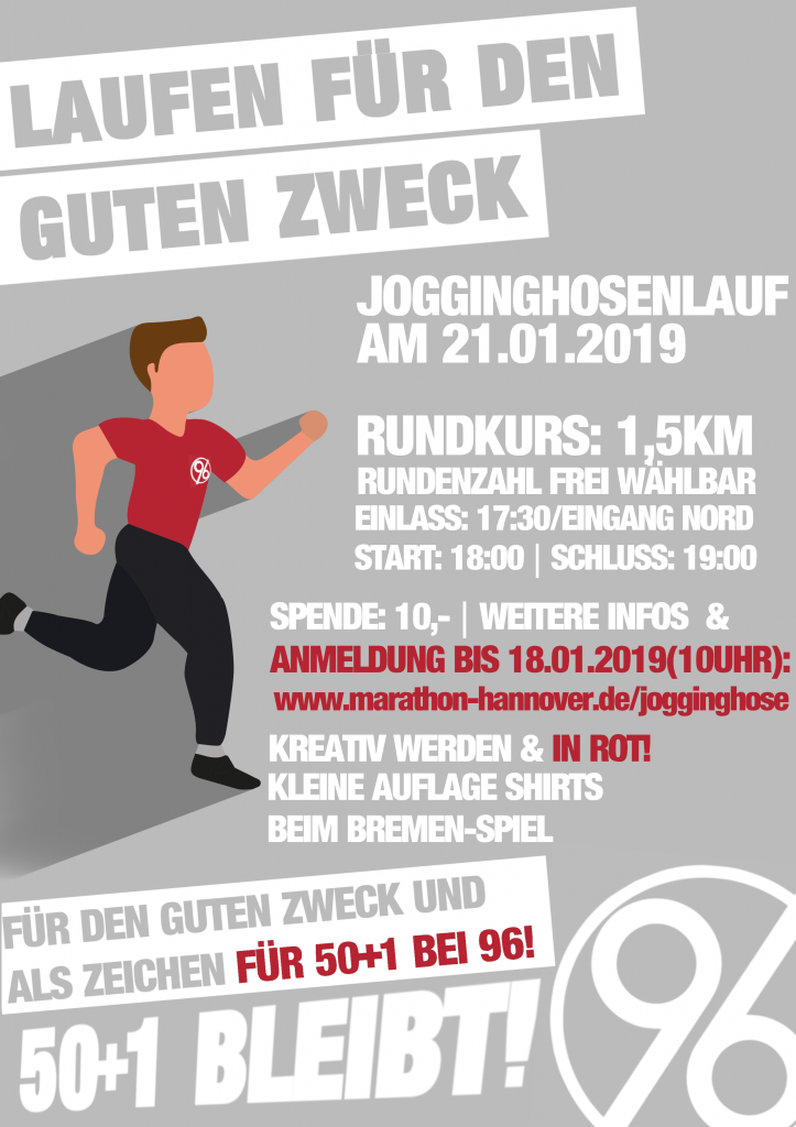 Laufen für den guten Zweck! - Hannover 96 | Ankündigung