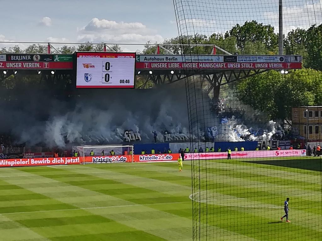 Magdeburg mit Choreo gegen Union Berlin! - 1. FC Magdeburg | Pyroshow - Bild 2