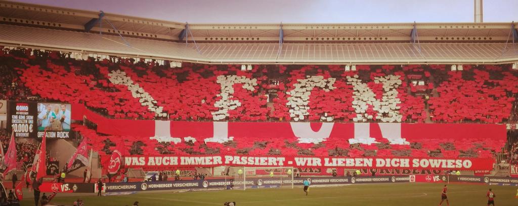 „Was auch immer passiert - Wir lieben dich sowieso!“ - 1. FC Nürnberg e.V. | Choreo