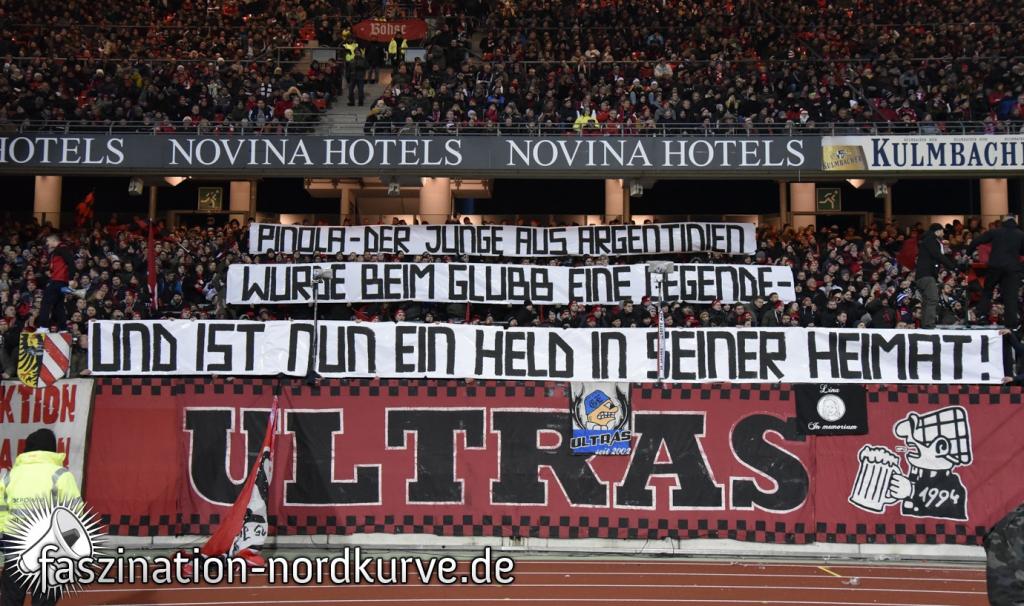 Felicitaciones Pino! - 1. FC Nürnberg e.V. | Spruchband - Bild 1