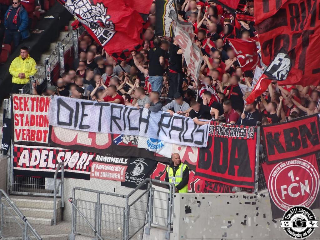 Nürnberg mit Pyro und „Dietrich raus!“-Spruchband in Stuttgart! - 1. FC Nürnberg e.V. | Pyroshow - Bild 2
