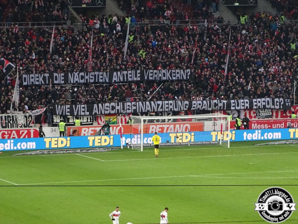Stuttgart Fanszene mit Kritik an der AG - VfB Stuttgart | Spruchband - Bild 1