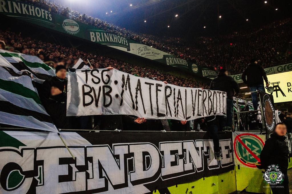 Spruchbänder nach Material- und Choreoverboten! - Borussia Mönchengladbach | Spruchband - Bild 1