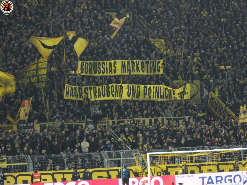 BVB-Ultras kritisieren Marketing von Borussia Dortmund! - Borussia Dortmund | Spruchband