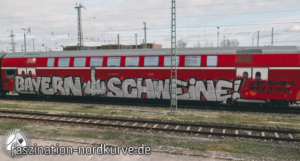 Choreo und Graffiti von Nürnberger Fanszene beim Derby! - 1. FC Nürnberg e.V. | Choreo - Bild 2