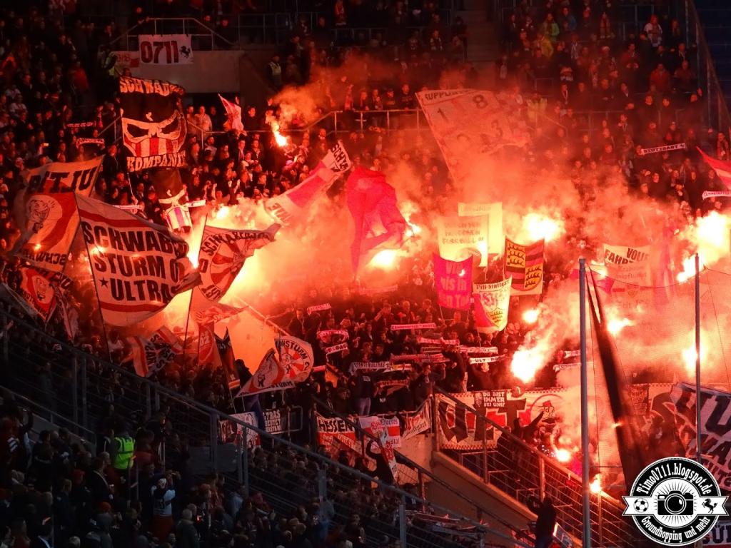 Stuttgarter Pyroshow in Sinsheim - VfB Stuttgart | Pyroshow