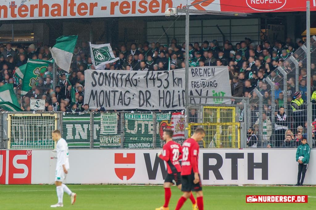 Bremens Fanszene protestiert gegen langen fahrtweg am Sonntag - Werder Bremen | Spruchband