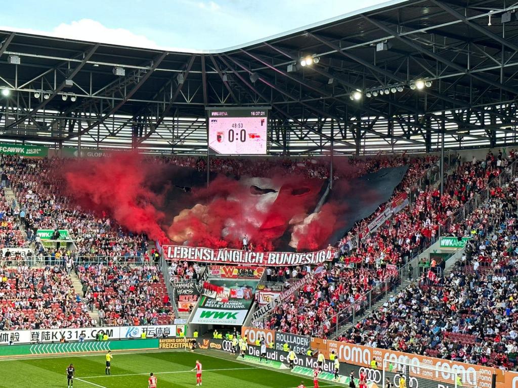 Union Berlin Choreo in Augsburg - 1. FC Union Berlin e.V. | Choreo