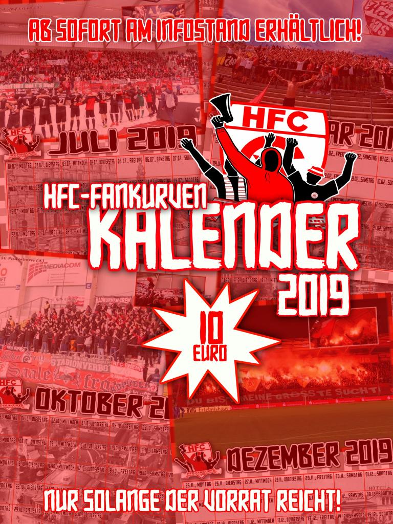 HFC-Fankurven-Kalender - Hallescher FC | Ankündigung