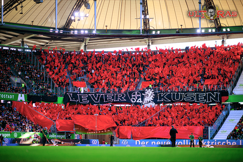 Leverkusen Choreo in Wolfsburg - Bayer 04 Leverkusen | Choreo