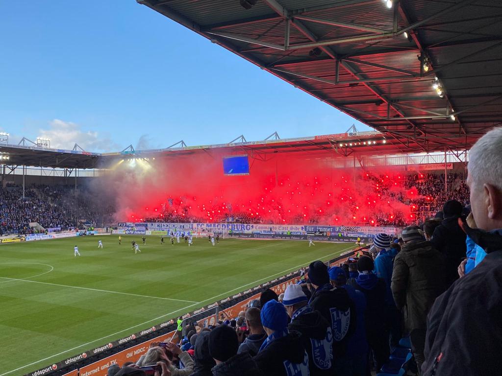 Magdeburg zündet zu Hause gegen Verl - 1. FC Magdeburg | Pyroshow