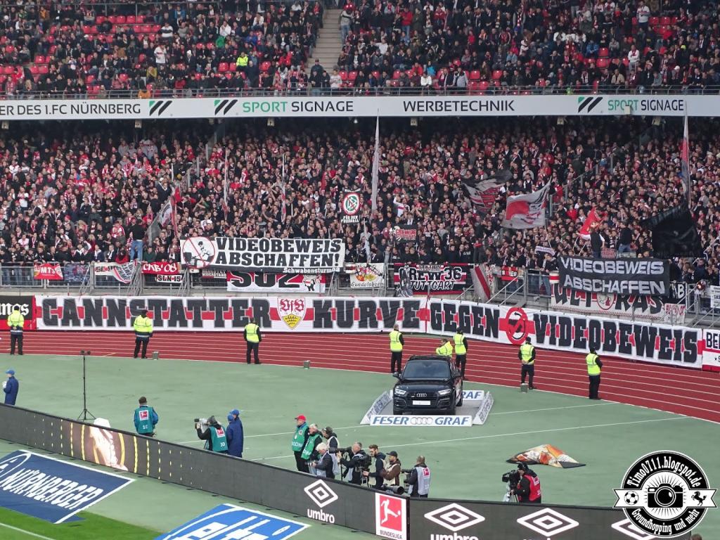 Gemeinsame Aktion gegen den Videobeweis - 1. FC Nürnberg e.V. vs. VfB Stuttgart | Rückblick - Bild 2