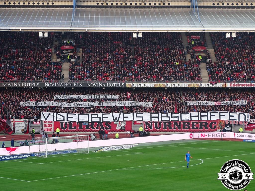 Gemeinsame Aktion gegen den Videobeweis - 1. FC Nürnberg e.V. vs. VfB Stuttgart | Rückblick - Bild 1