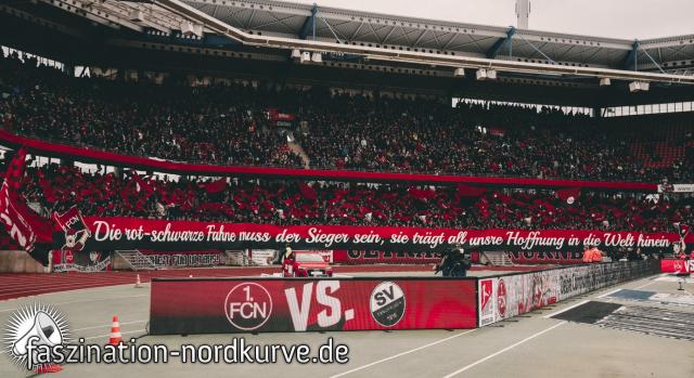 Nürnberg Choreo gegen Sandhausen