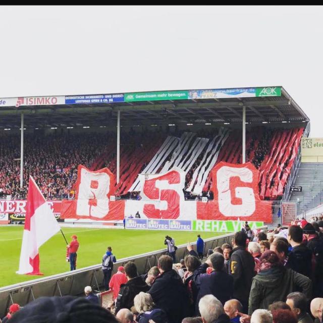 Cottbus mit Choreo gegen Aalen!
