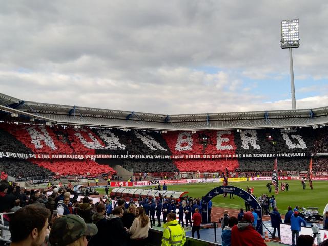 Nürnberg mit Choreo gegen Bayern München!