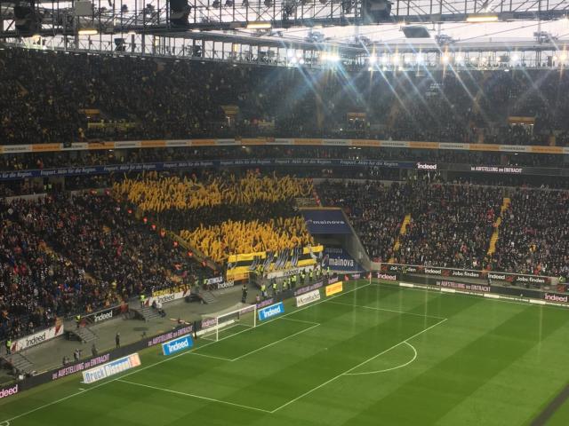 Auswärts-Choreo in Frankfurt!