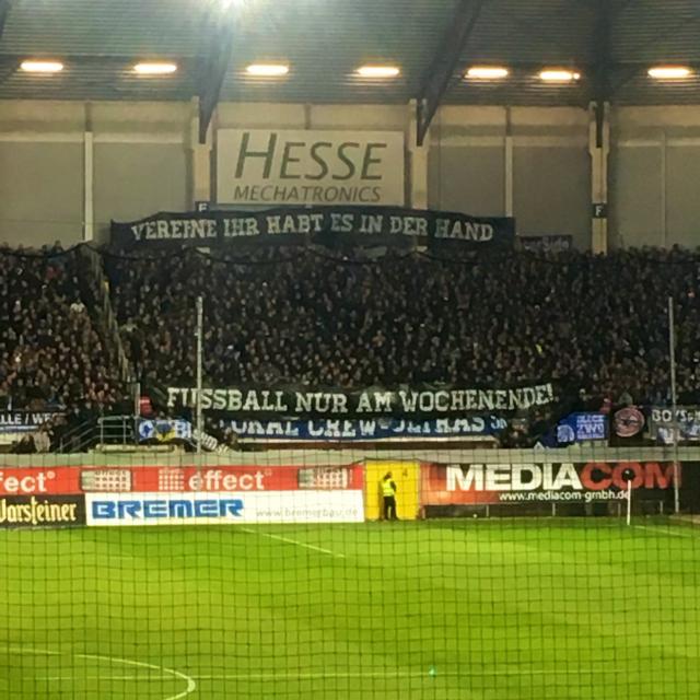 Paderborns Protest gegen Montagsspiele!