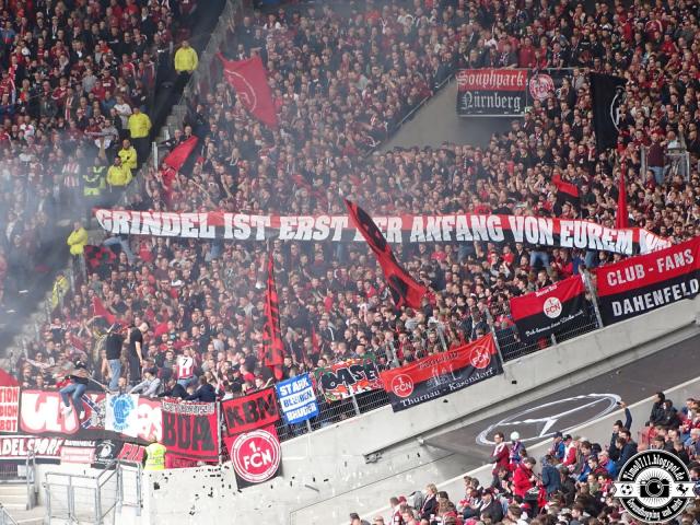 Nürnberg mit Spruchbändern gegen Grindel und DFb!