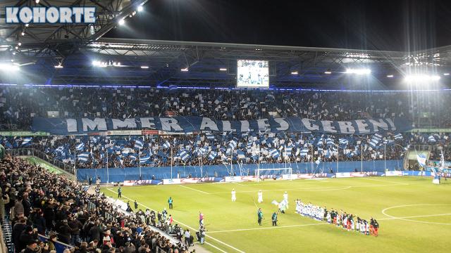 Duisburg mit Choreo gegen Hamburg