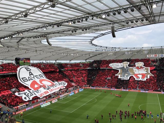 Leverkusen mit Choreo gegen Schalke!