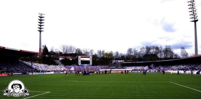 Erzgebirge Aue Choreo gegen Dresden