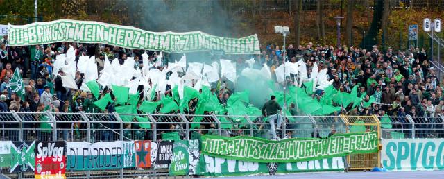SpVgg Fürth Choreo in Aue