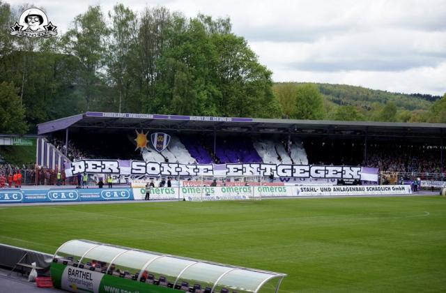 Erzgebirge Aue Choreo gegen Ingolstadt