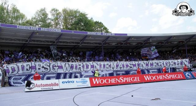 Erzgebirge Aue Choreo gegen Kaiserslautern