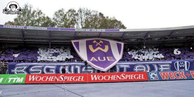 Erzgebirge Aue Choreo gegen Magdeburg