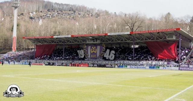 Erzgebirge Aue Choreo gegen Mainz II 