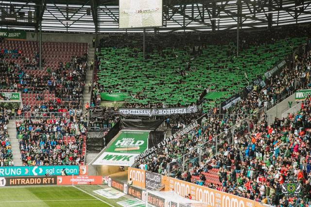 Gladbach Choreo in Augsburg