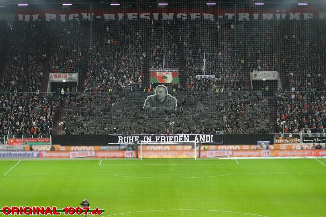 Augsburg Choreo gegen Mönchengladbach