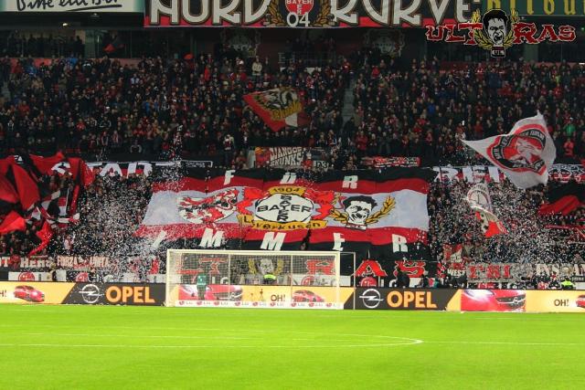 Leverkusen Choreo gegen Dortmund