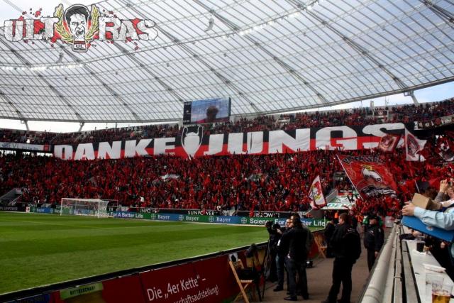 Leverkusen Choreo gegen Hannover