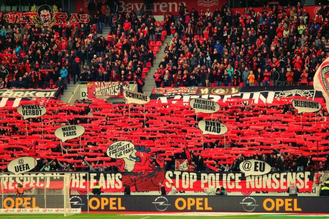 Leverkusen Choreo gegen Hoffenheim