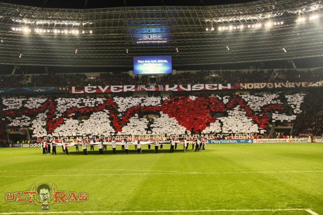 Leverkusen Choreo gegen Manchester United