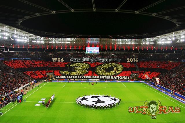Leverkusen Choreo gegen Tottenham