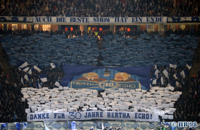 Hertha Choreo gegen Bremen