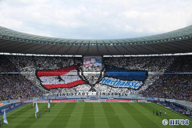 Hertha Choreo gegen Dortmund 