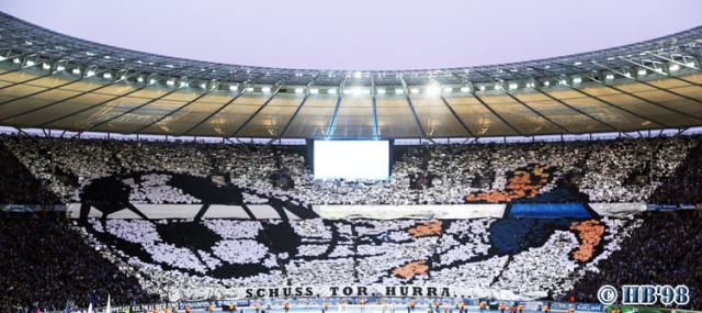 Hertha Choreo gegen Dortmund 