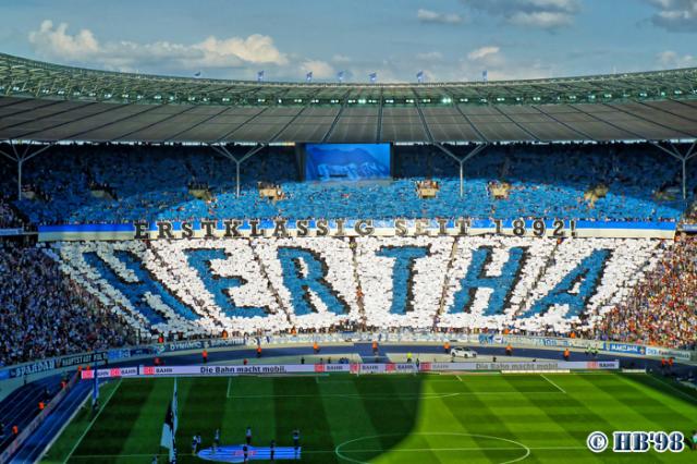 Hertha Choreo gegen Hamburg