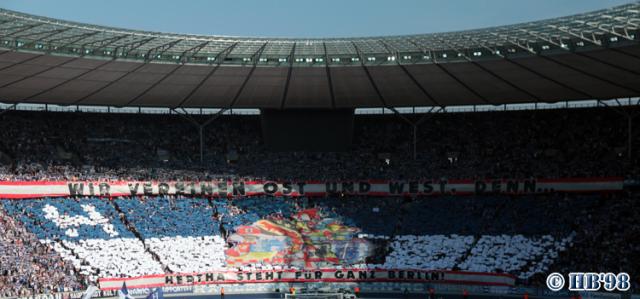 Hertha Choreo gegen Hamburg