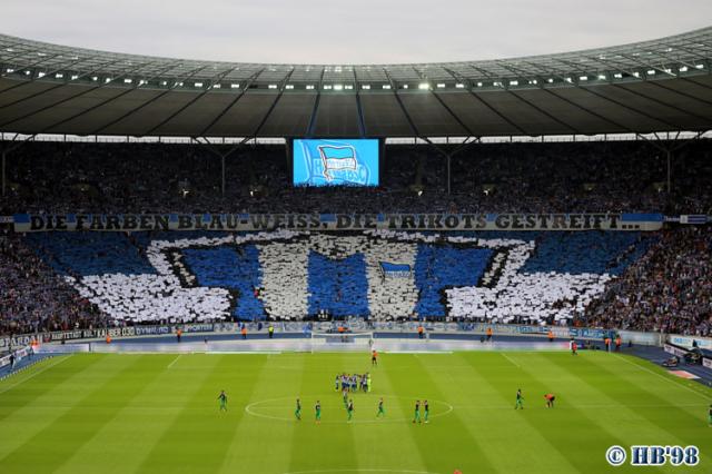 Hertha Choreo gegen Schalke