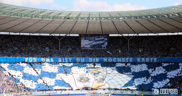 Hertha Choreo gegen Stuttgart