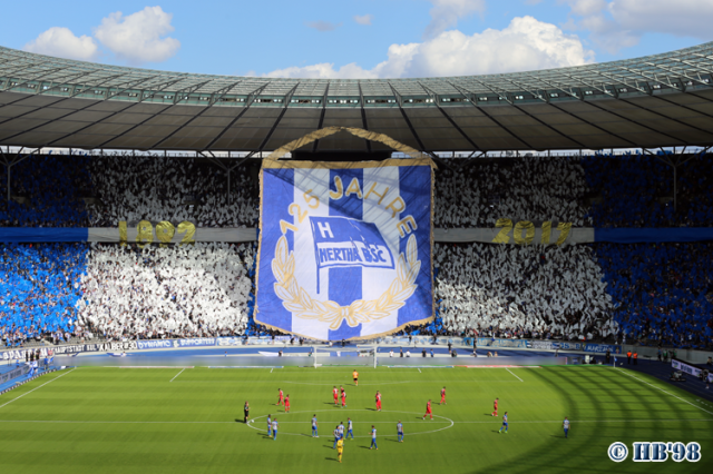 Hertha Choreo gegen Stuttgart